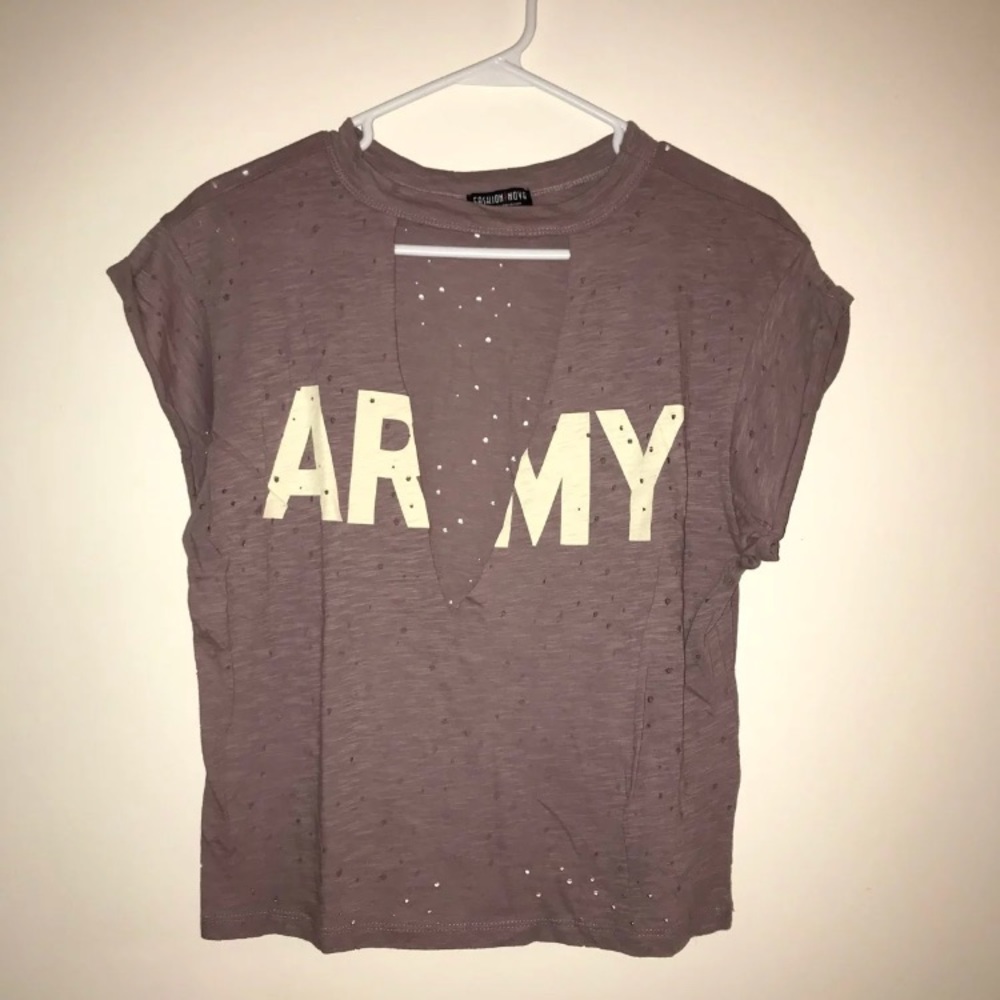 ARMY Cutout Tee